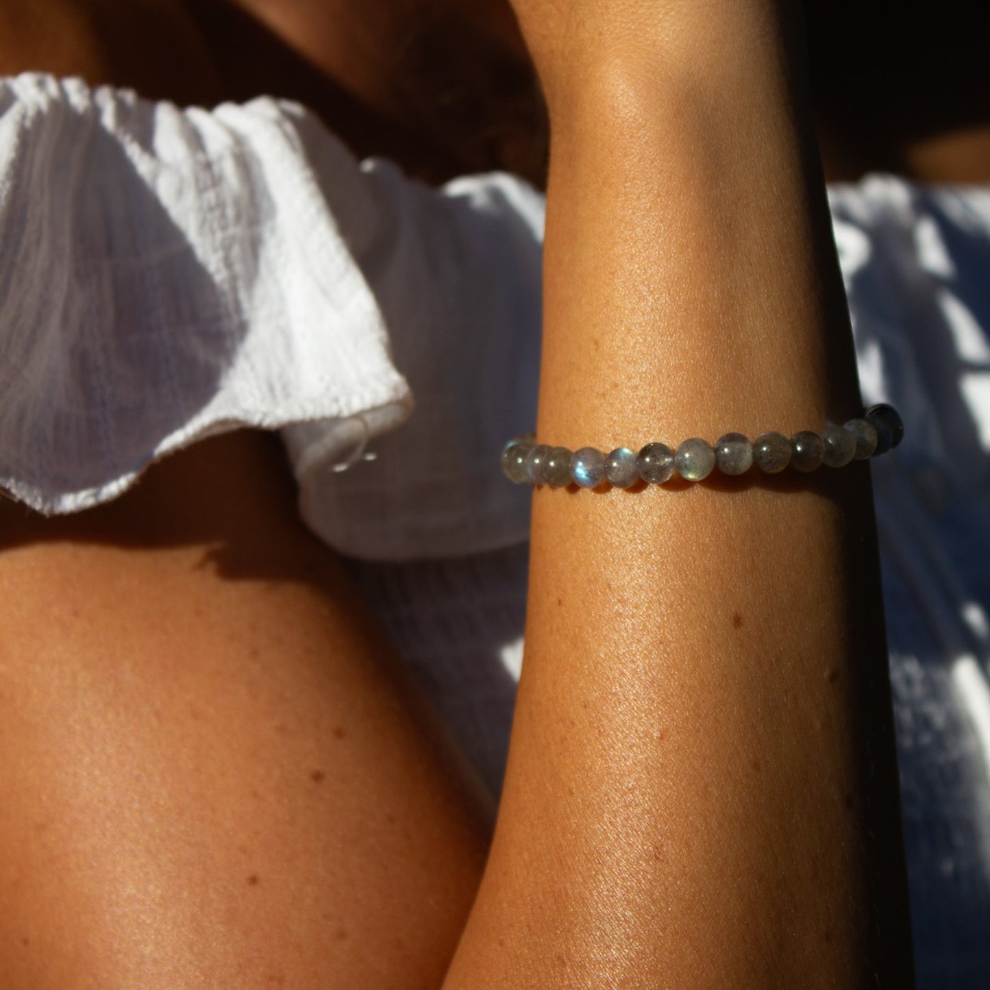 BRACCIALE ELASTICO LABRADORITE