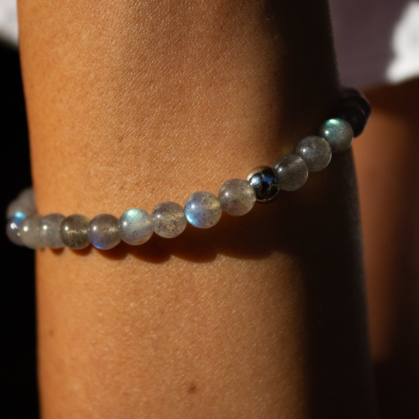 BRACCIALE ELASTICO LABRADORITE