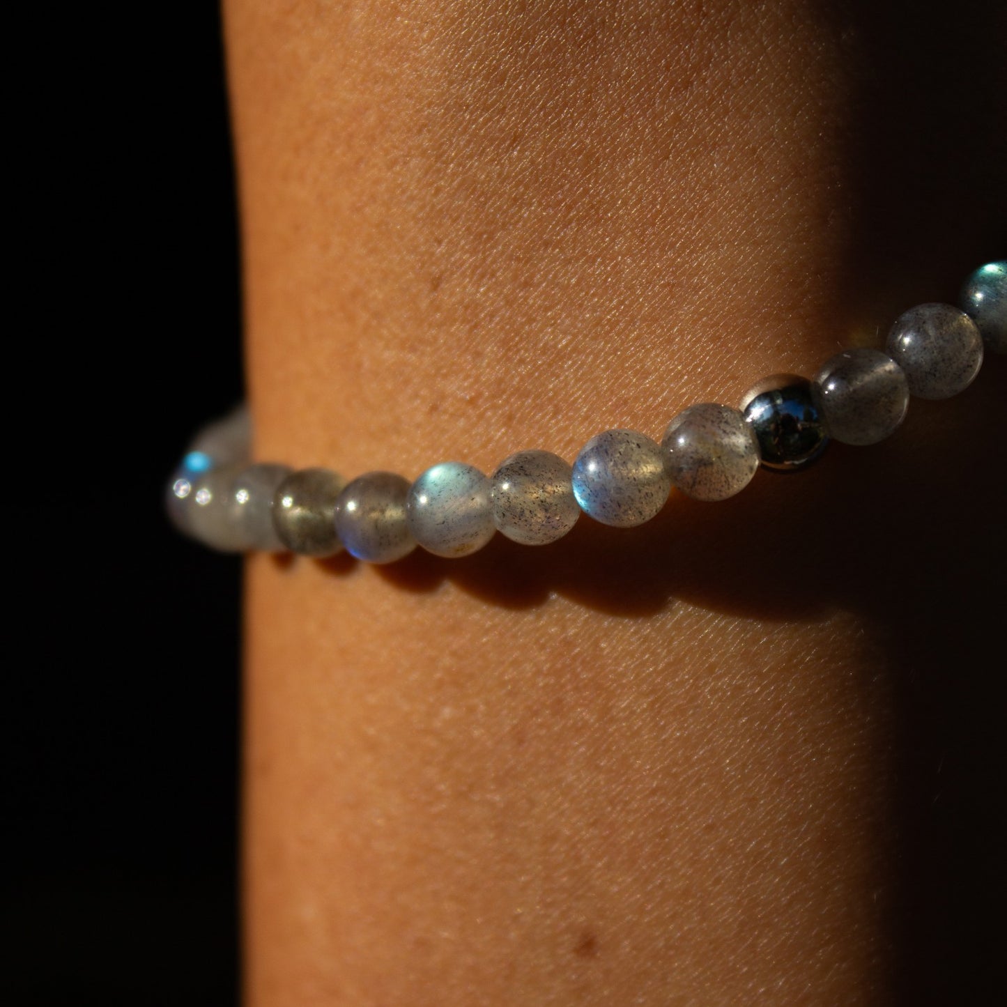 BRACCIALE ELASTICO LABRADORITE