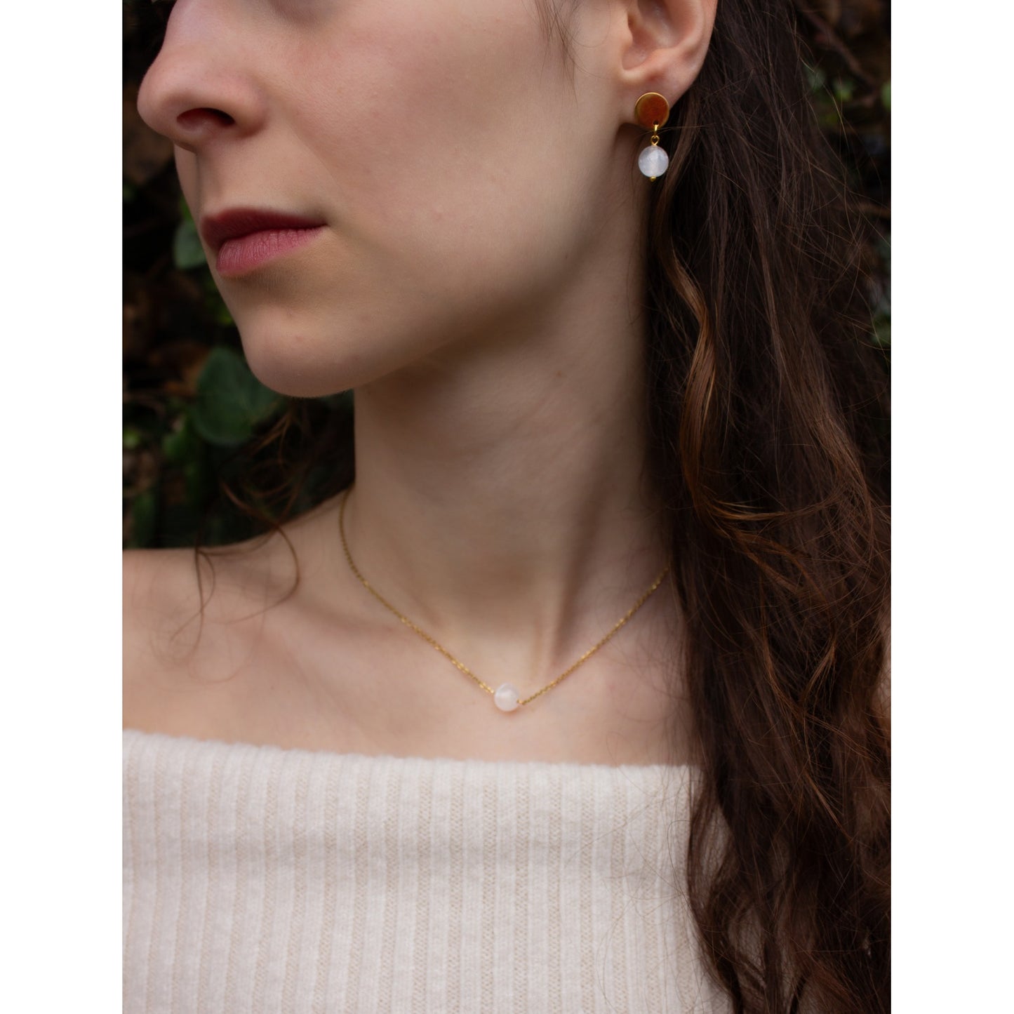 COLLANA PUNTO LUCE CON PIETRA