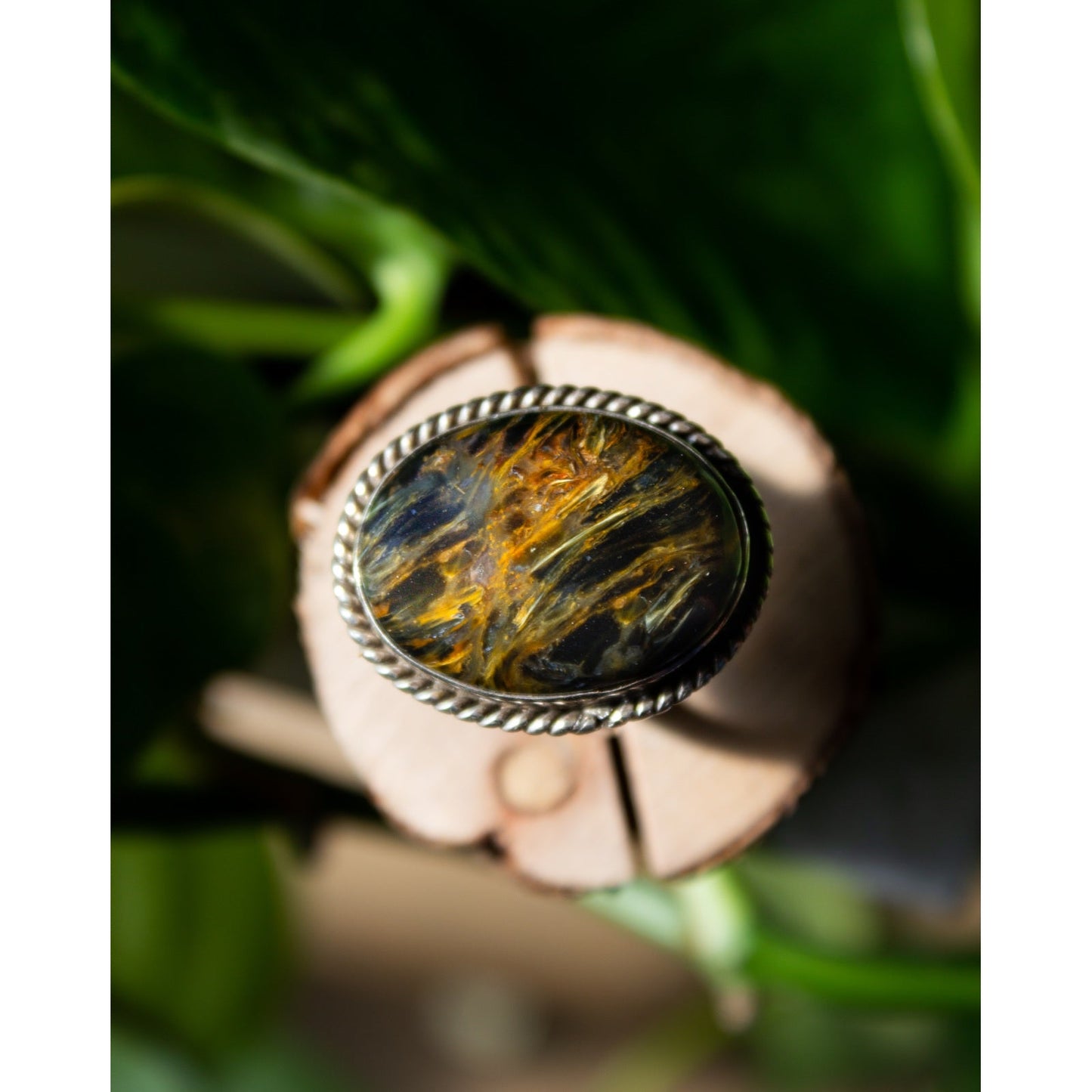 ANELLO IN ARGENTO E PIETERSITE - MARYSTE'