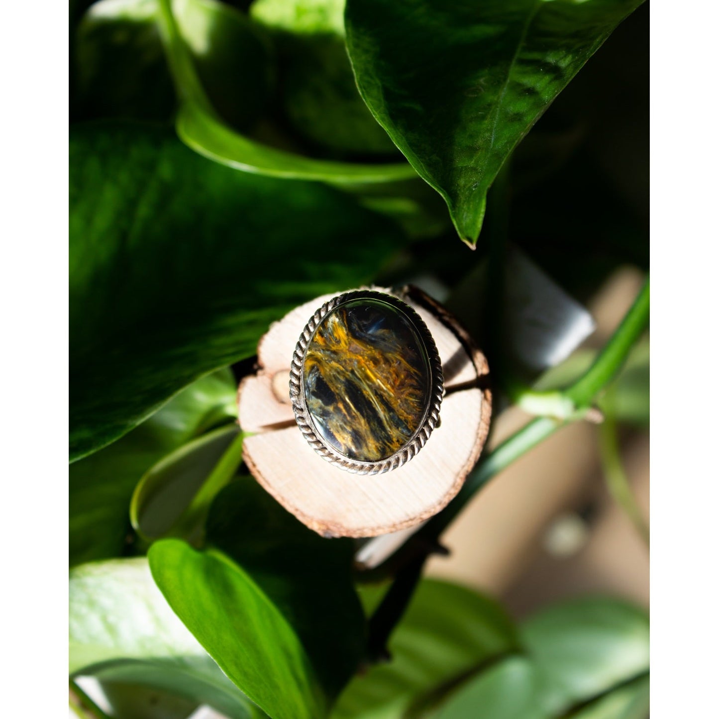 ANELLO IN ARGENTO E PIETERSITE - MARYSTE'