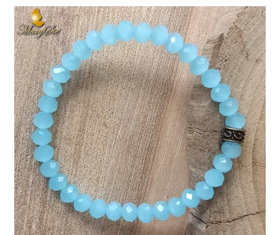 BRACCIALE BABY CON CRISTALLINI AZZURRI - MARYSTE'