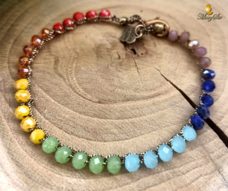 BRACCIALE CHAKRA CON FILO DI SETA - MARYSTE'