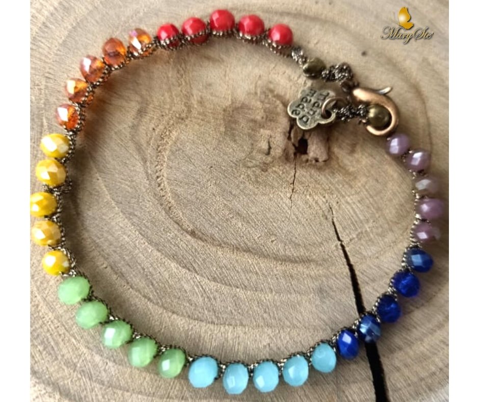 BRACCIALE CHAKRA CON FILO DI SETA - MARYSTE'