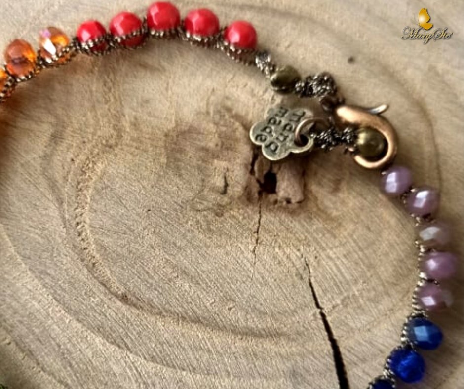 BRACCIALE CHAKRA CON FILO DI SETA - MARYSTE'