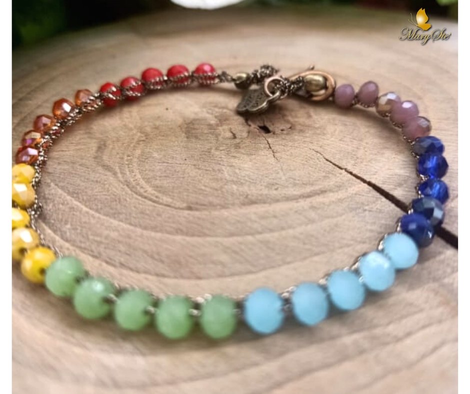 BRACCIALE CHAKRA CON FILO DI SETA - MARYSTE'