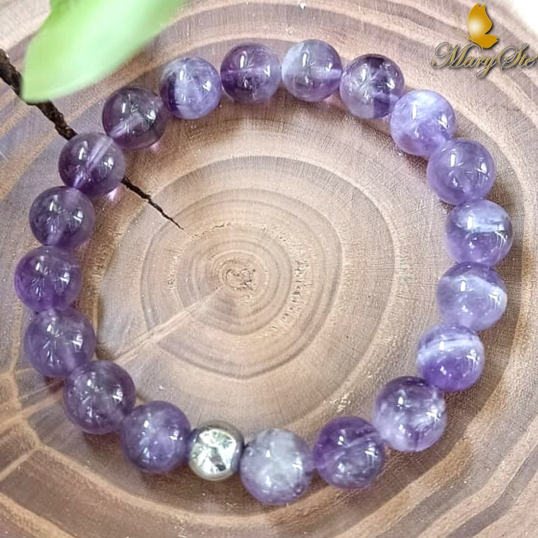 BRACCIALE ELASTICO AMETISTA - MARYSTE'