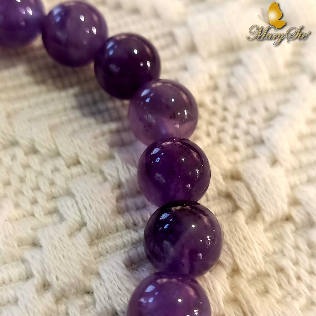 BRACCIALE ELASTICO AMETISTA - MARYSTE'