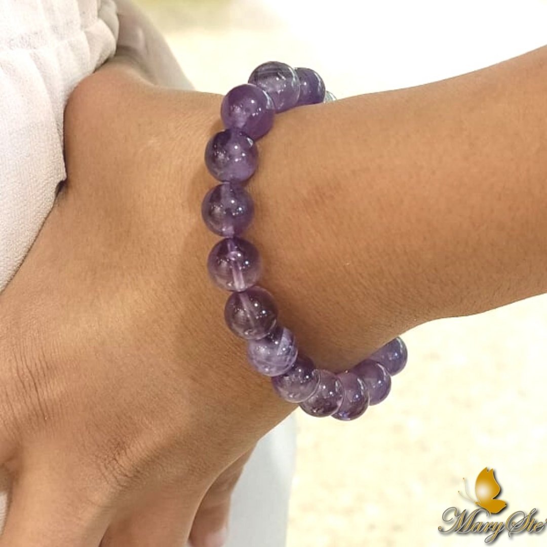 BRACCIALE ELASTICO AMETISTA - MARYSTE'