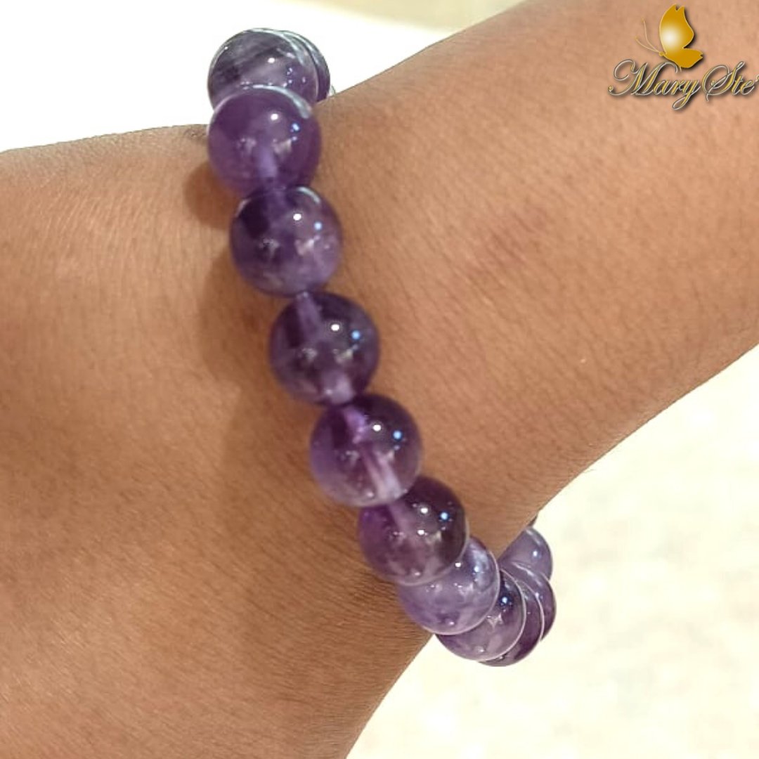 BRACCIALE ELASTICO AMETISTA - MARYSTE'