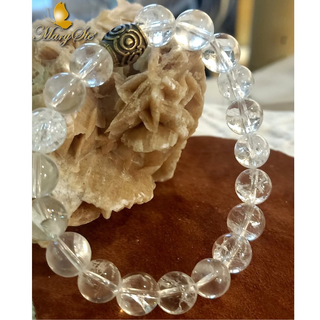 BRACCIALE ELASTICO CRISTALLO DI ROCCA - MARYSTE'