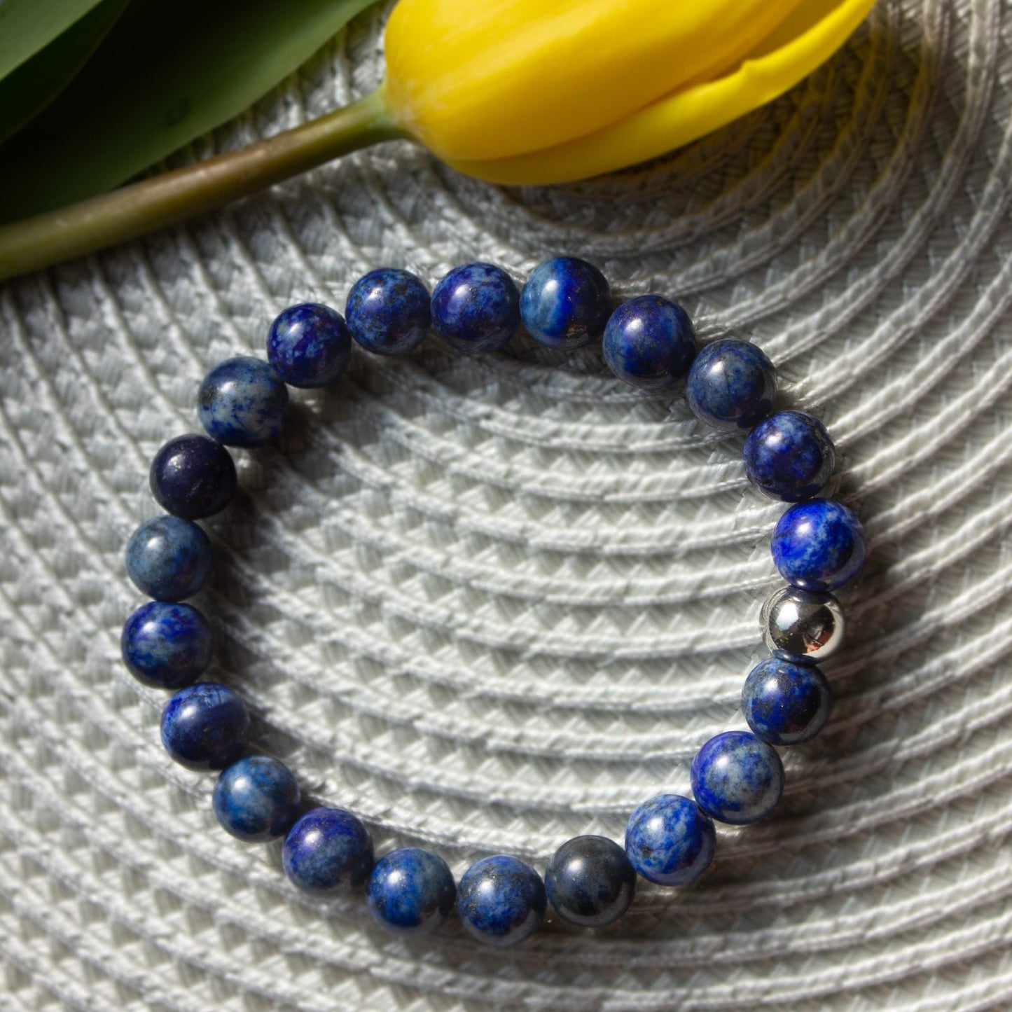 BRACCIALE ELASTICO LAPISLAZZULI - MARYSTE'