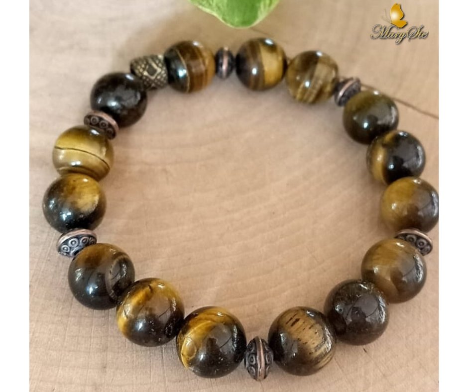 BRACCIALE ELASTICO OCCHIO DI TIGRE - MARYSTE'
