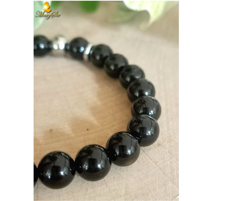 BRACCIALE ELASTICO OSSIDIANA - MARYSTE'