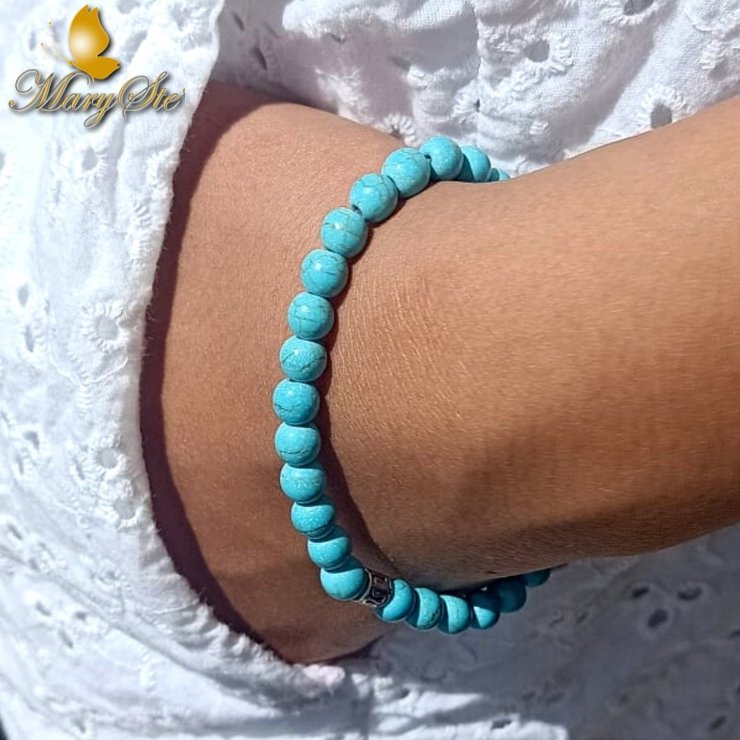 BRACCIALE ELASTICO PASTA DI TURCHESE - MARYSTE'