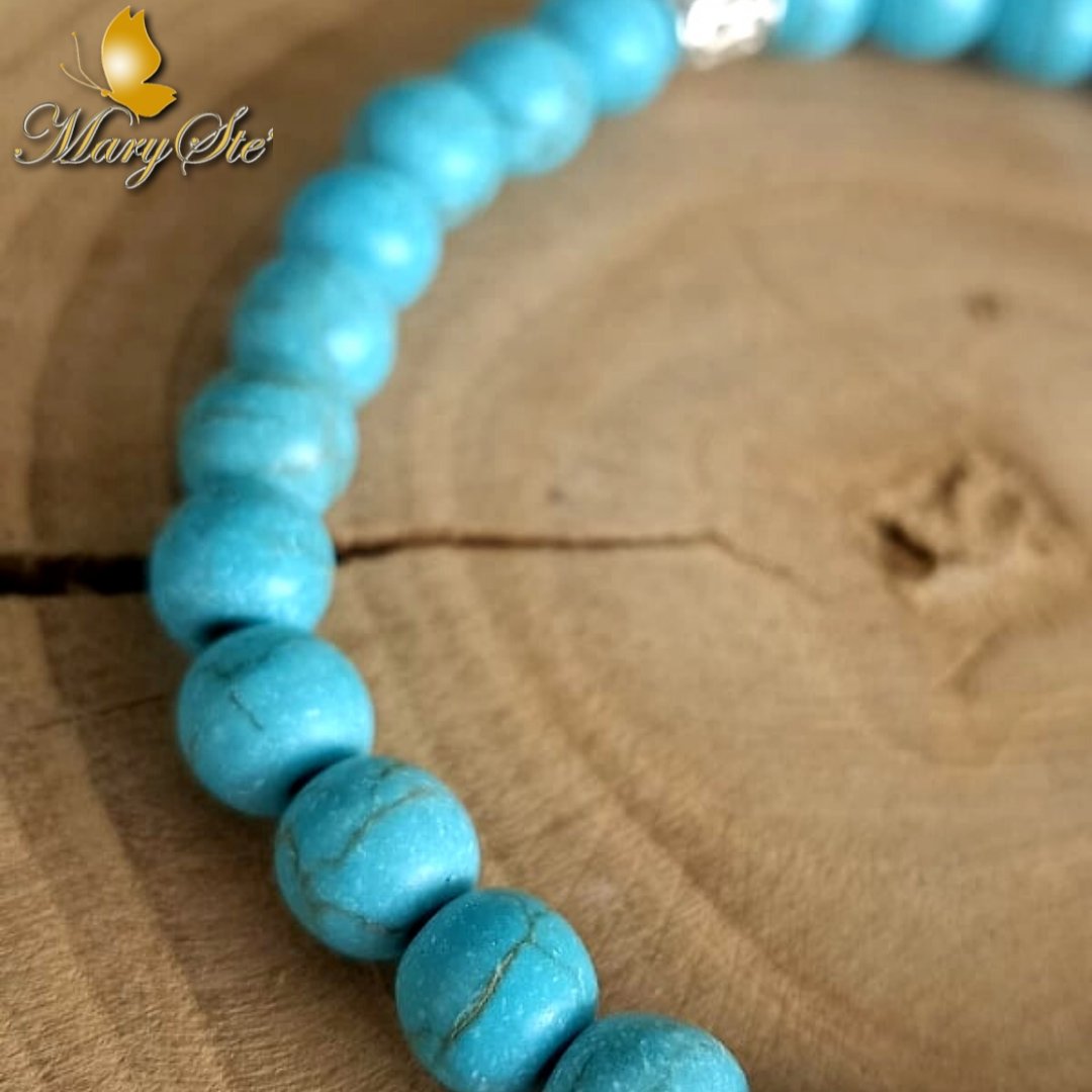 BRACCIALE ELASTICO PASTA DI TURCHESE - MARYSTE'