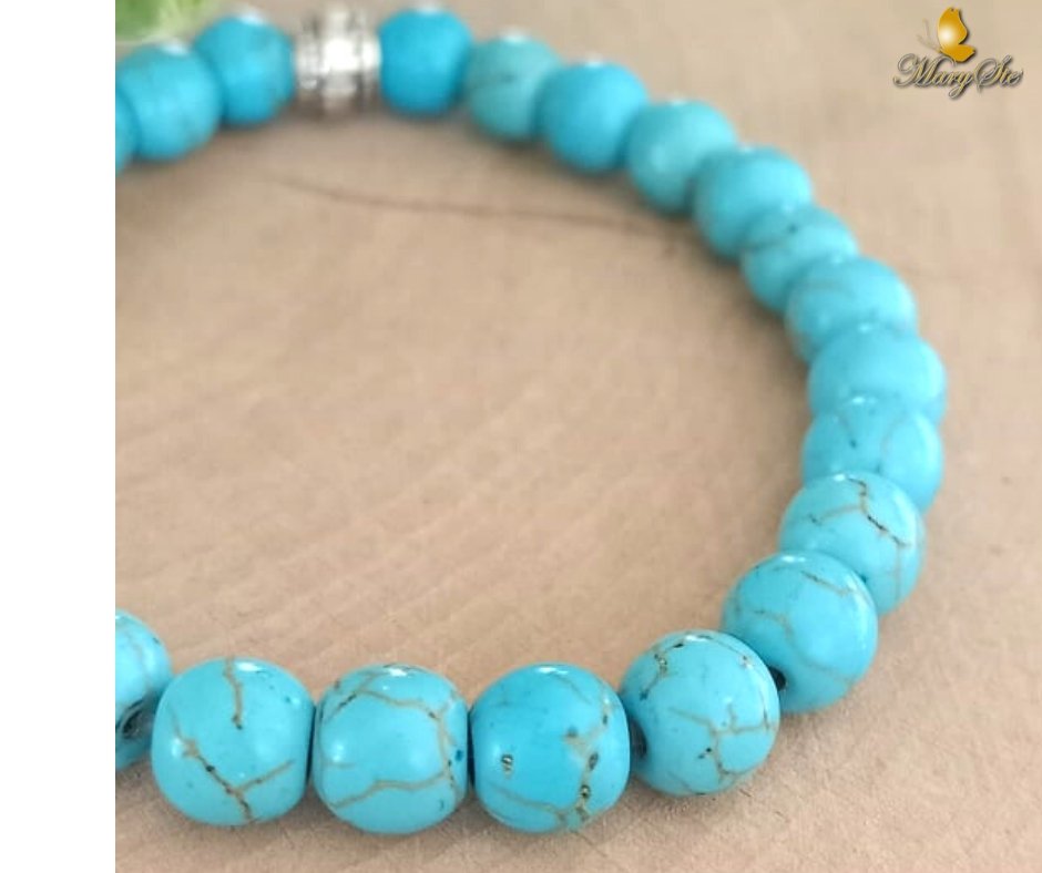 BRACCIALE ELASTICO PASTA DI TURCHESE - MARYSTE'