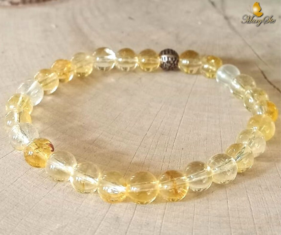 BRACCIALE ELASTICO QUARZO CITRINO - MARYSTE'