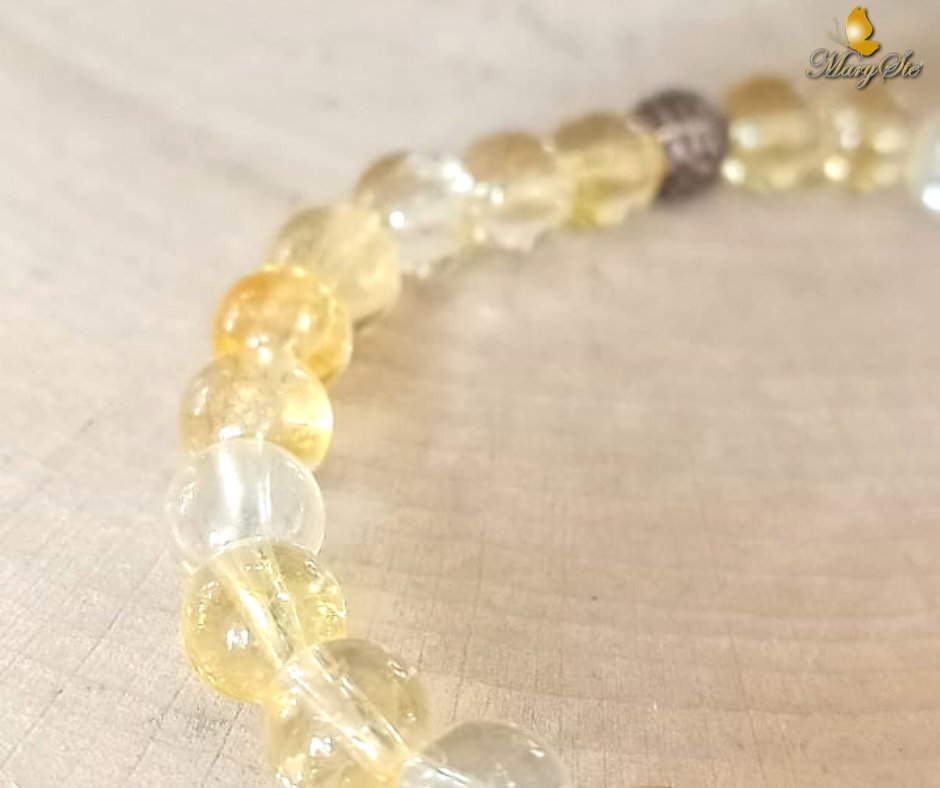 BRACCIALE ELASTICO QUARZO CITRINO - MARYSTE'