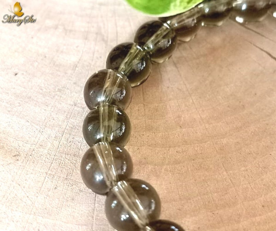 BRACCIALE ELASTICO QUARZO FUME' - MARYSTE'