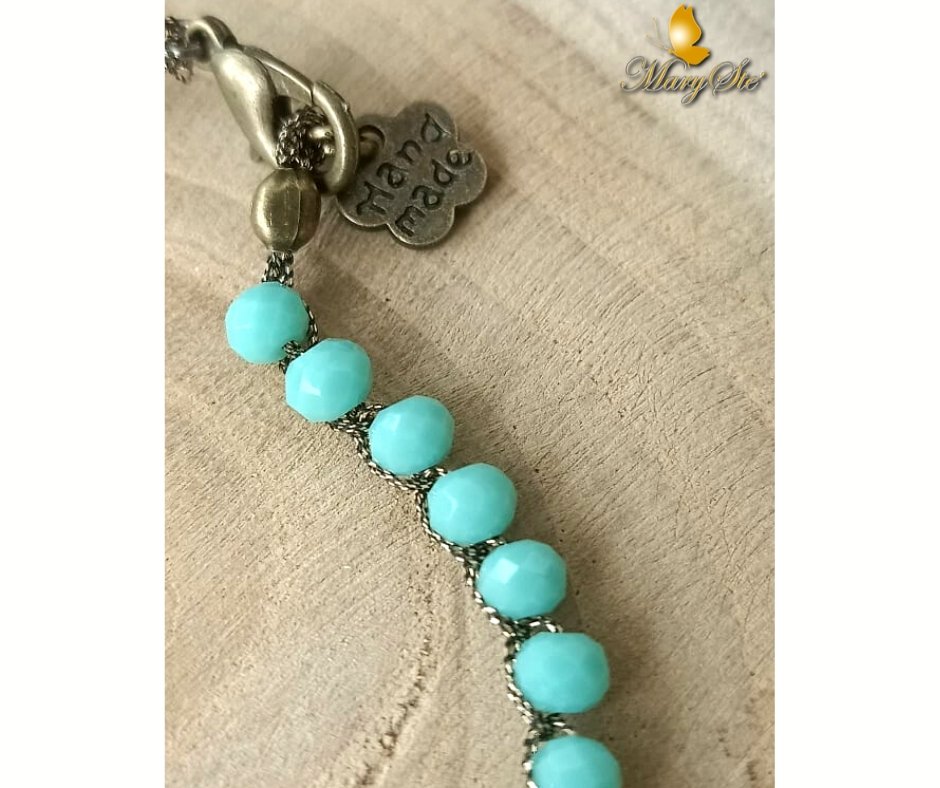 BRACCIALE FILO DI SETA E CRISTALLINI - MARYSTE'