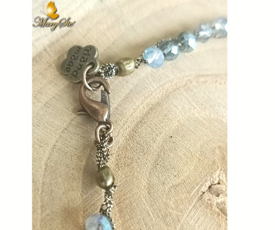 BRACCIALE FILO DI SETA E CRISTALLINI - MARYSTE'