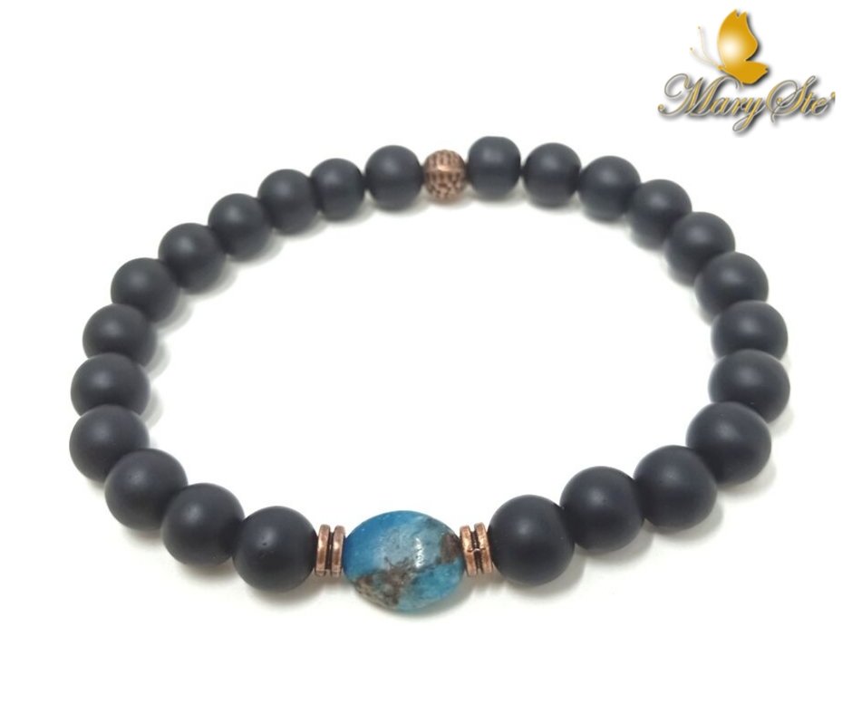 BRACCIALE UOMO CRISOCOLLA - MARYSTE'