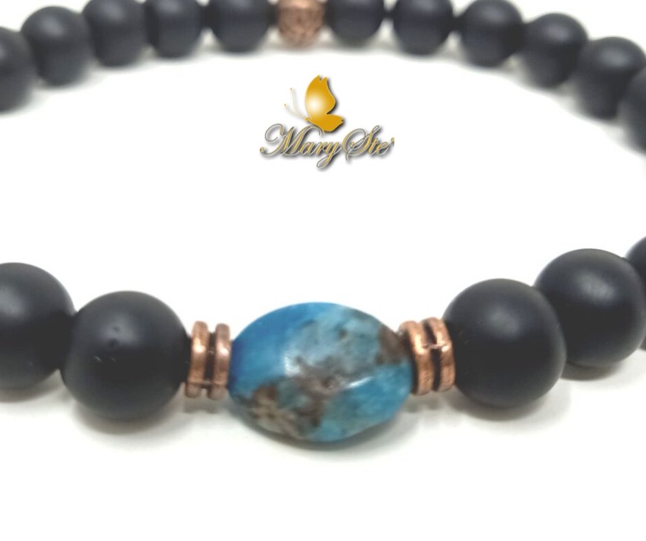 BRACCIALE UOMO CRISOCOLLA - MARYSTE'