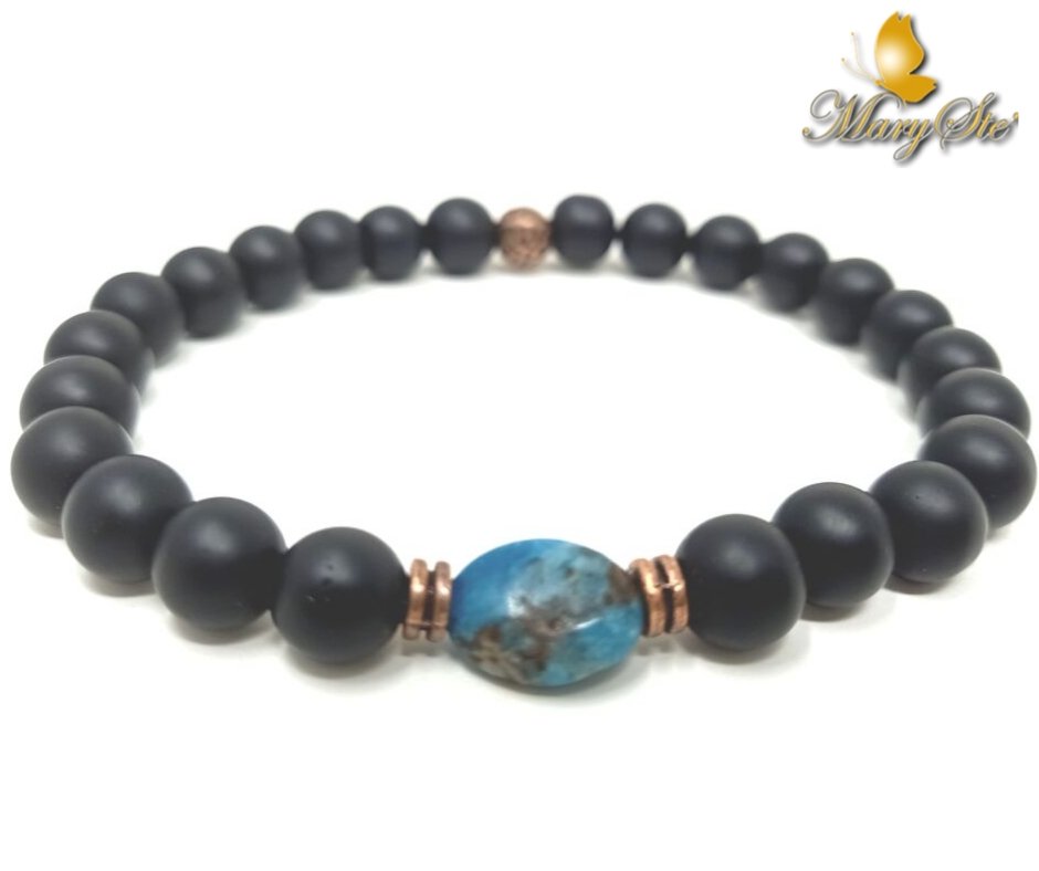 BRACCIALE UOMO CRISOCOLLA - MARYSTE'