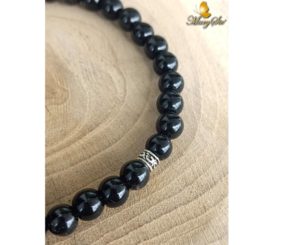 BRACCIALE UOMO TORMALINA NERA - MARYSTE'