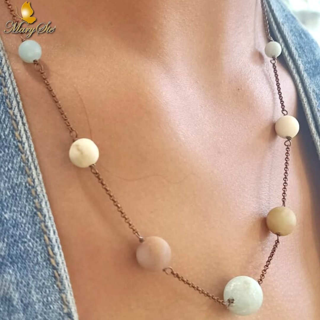 COLLANA AMAZZONITE - MARYSTE'