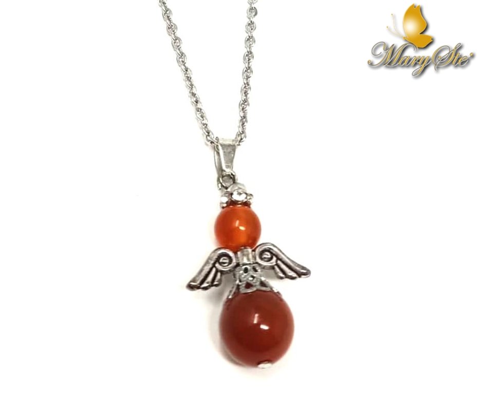 COLLANA ANGELO CUSTODE CORNIOLA - MARYSTE'