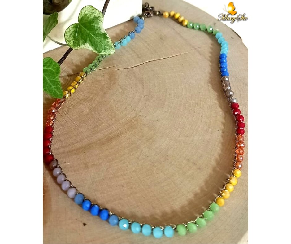 COLLANA CHAKRA CON FILO DI SETA - MARYSTE'