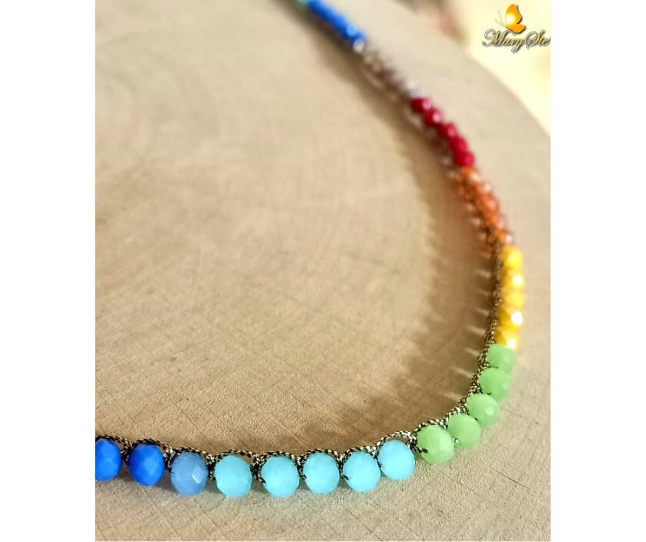 COLLANA CHAKRA CON FILO DI SETA - MARYSTE'