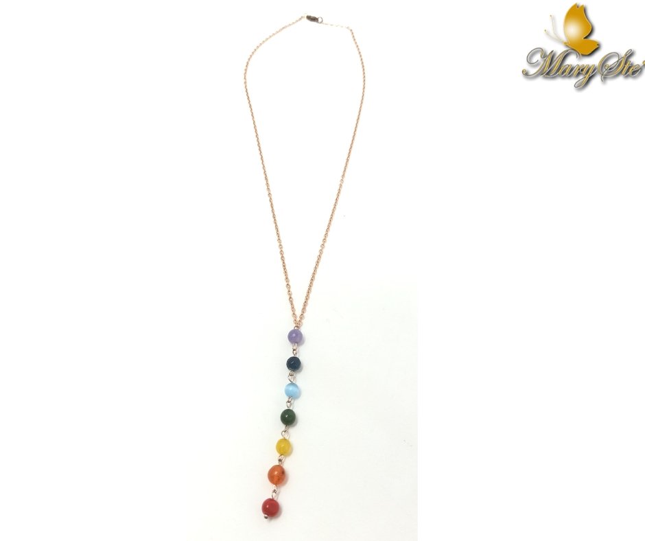 COLLANA GIROCOLLO CON PENDENTE 7 CHAKRA - MARYSTE'