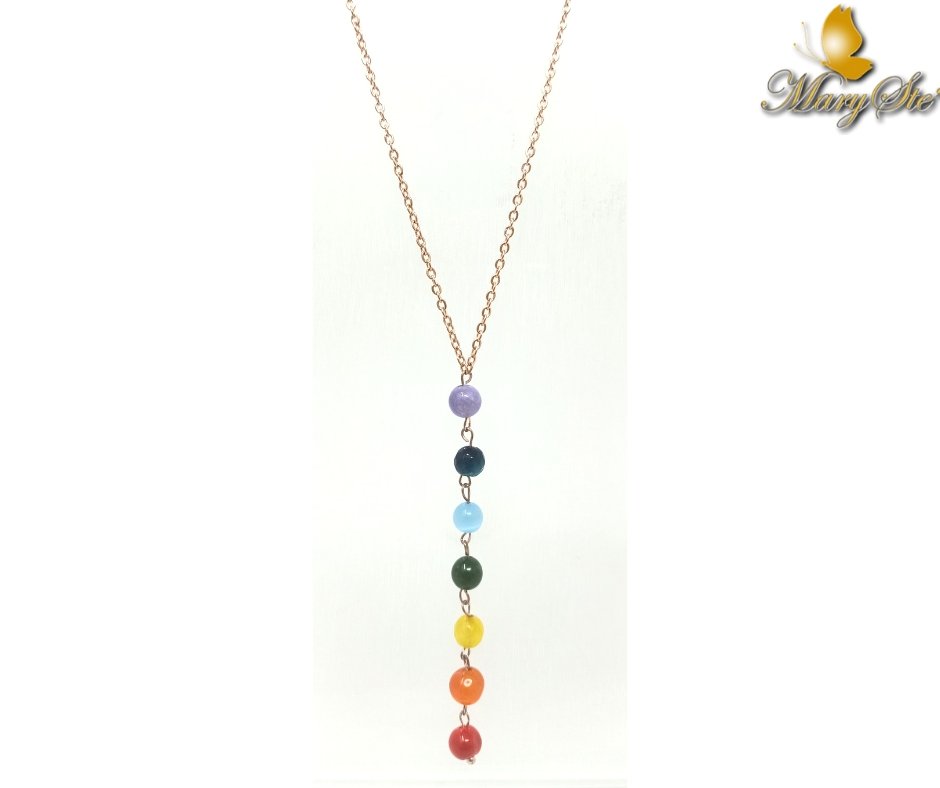 COLLANA GIROCOLLO CON PENDENTE 7 CHAKRA - MARYSTE'