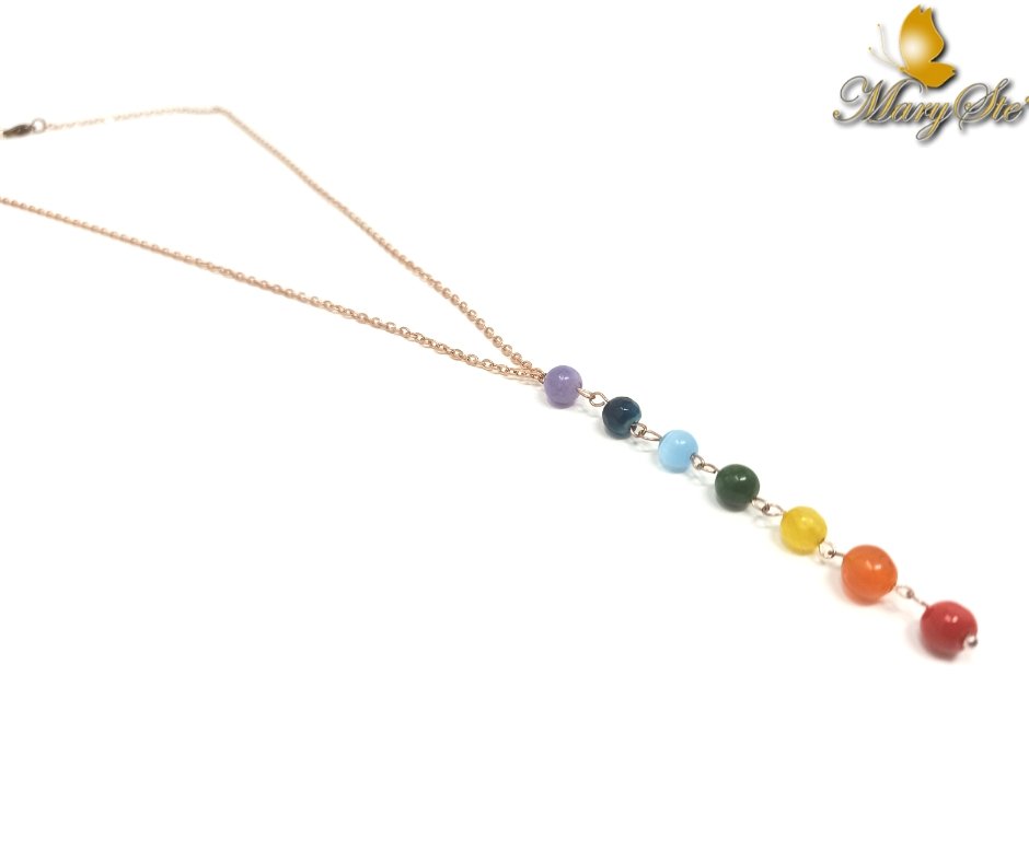 COLLANA GIROCOLLO CON PENDENTE 7 CHAKRA - MARYSTE'