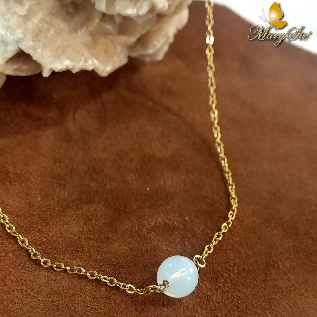 COLLANA GIROCOLLO OPALINA - MARYSTE'