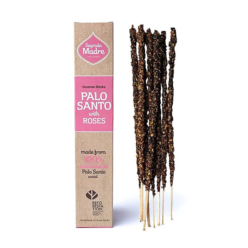 INCENSO NATURALE PALO SANTO E ROSA -SAGRADA MADRE - MARYSTE'