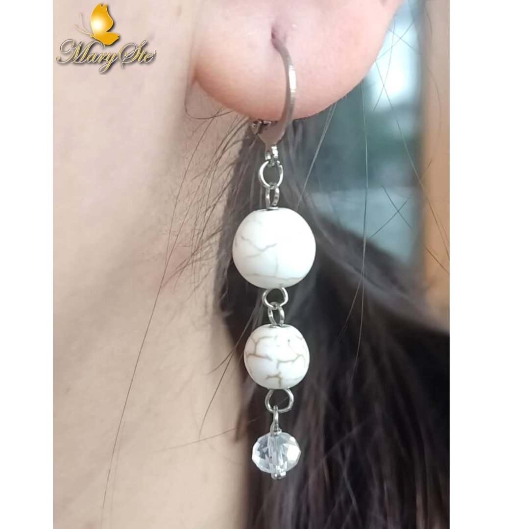 ORECCHINI MAGNESITE - MARYSTE'