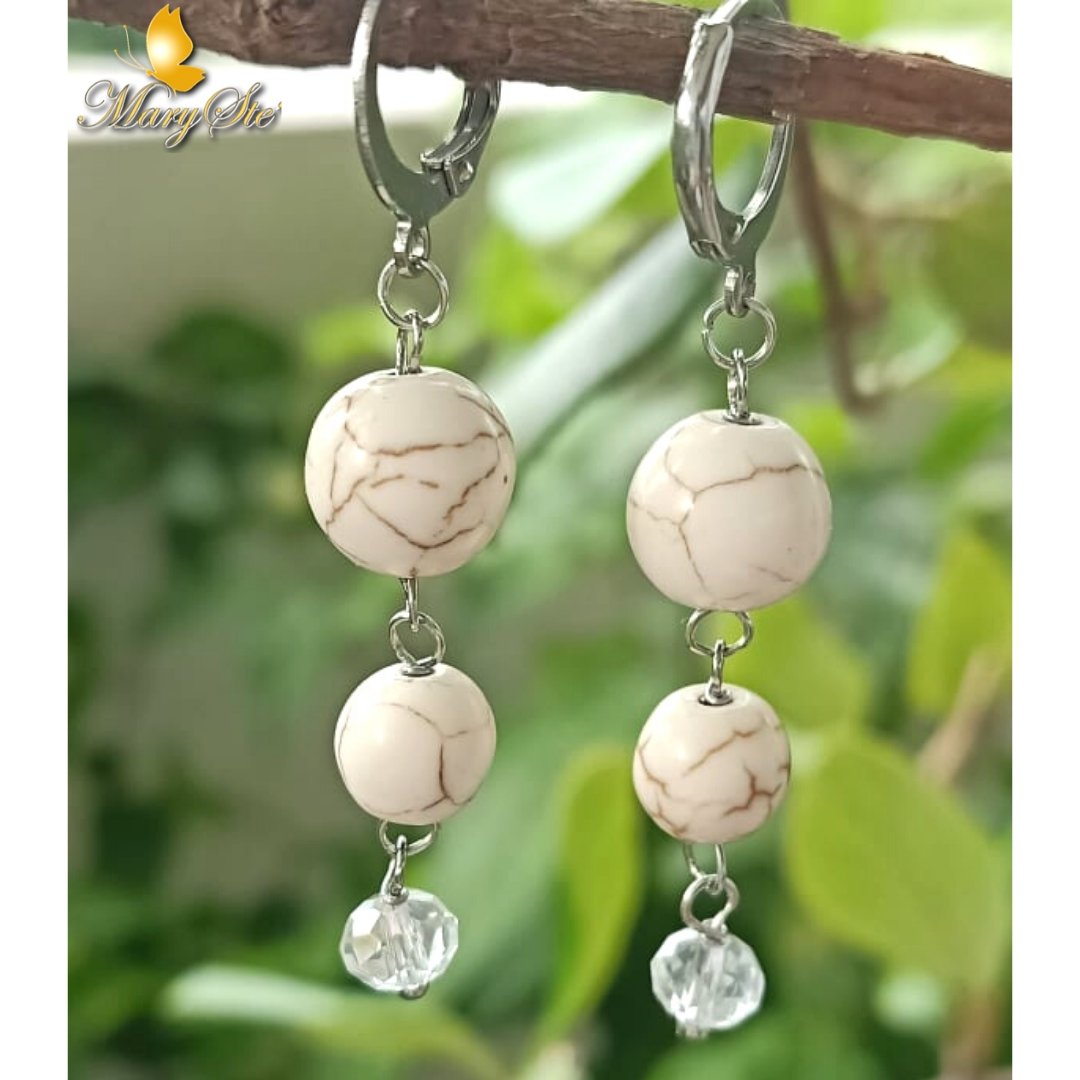 ORECCHINI MAGNESITE - MARYSTE'