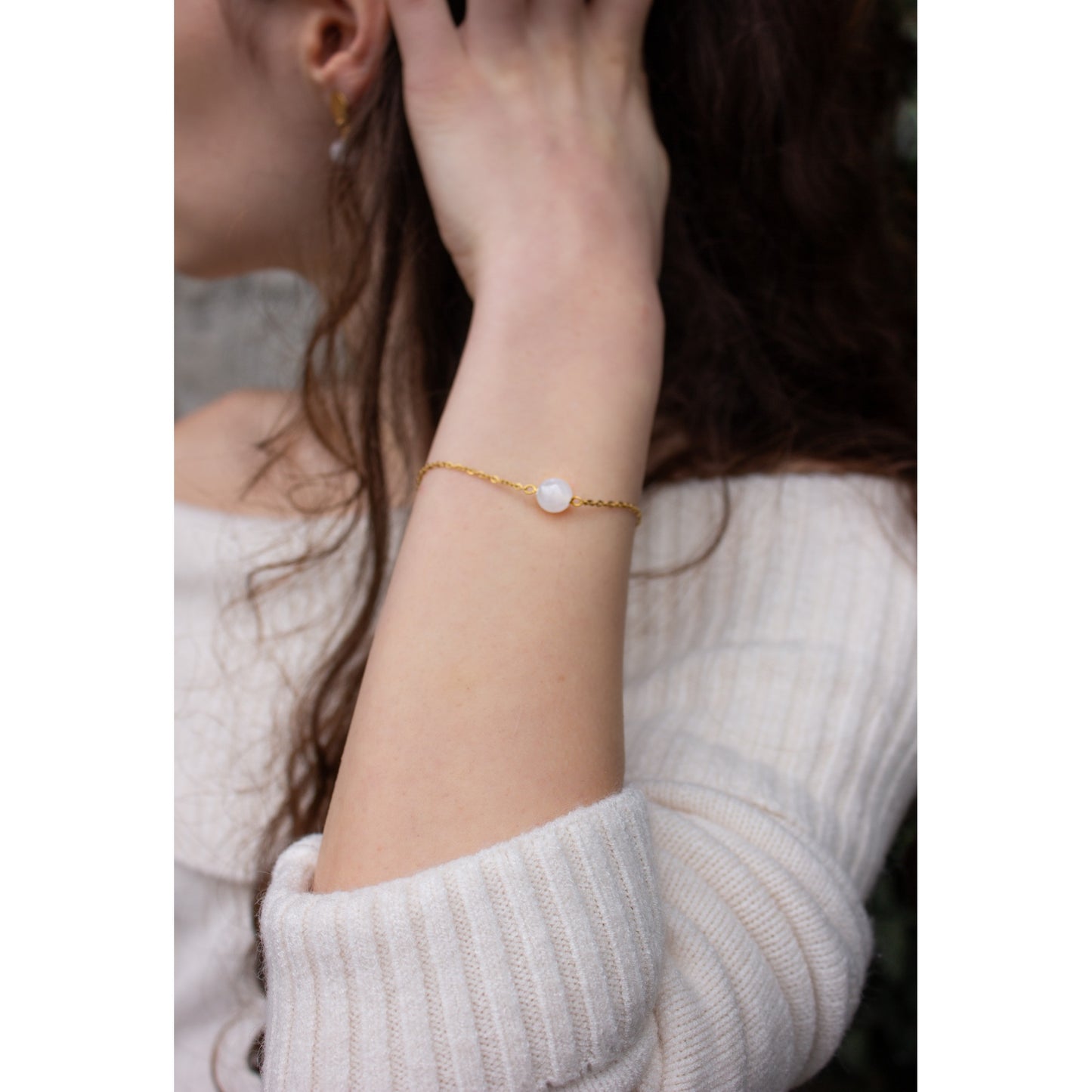 BRACCIALE PUNTO LUCE CON PIETRA