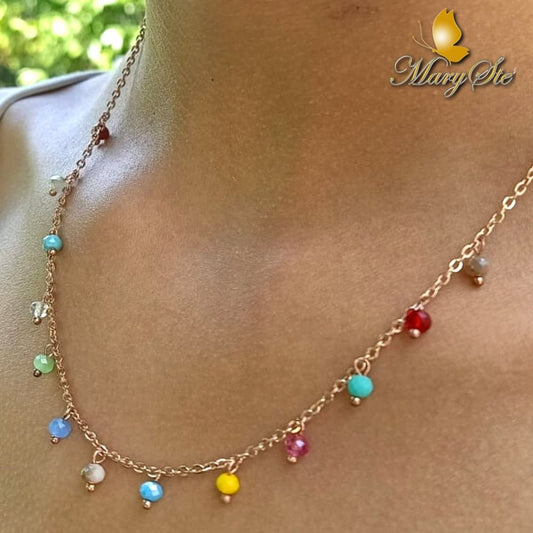 COLLANA GIROCOLLO CON CRISTALLINI - MARYSTE'